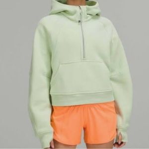 Lululemon Scuba Oversized Half-Zip Green Fern M/L